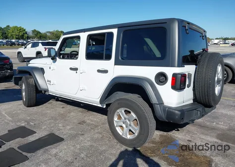 2020 Jeep Wrangler Unlimited Sport S 4X4 из США, поврежденный, VIN 1C4HJXDG7LW296961